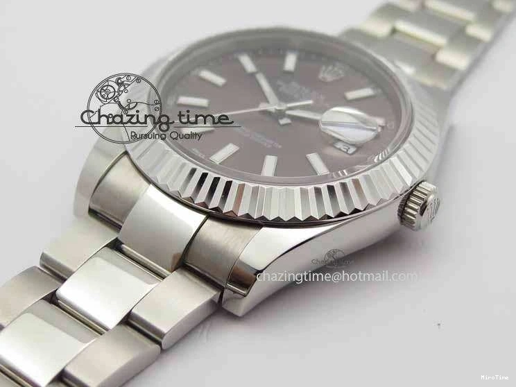 MiroTime 0325 Tailored DateJust II 41mm SS BP Maker Best Edition Dark Gray Dial On SS Bracelet SA 3735